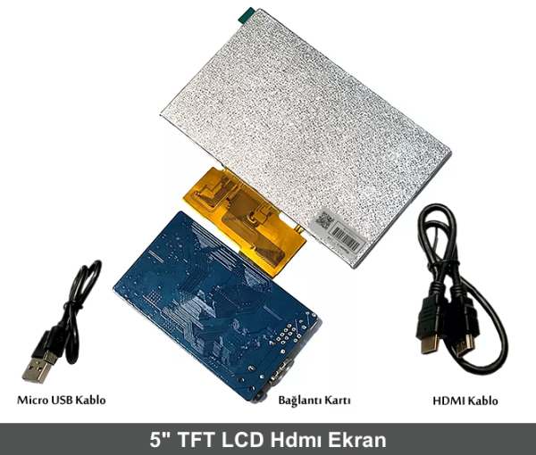 5'' TFT LCD Hdmı Ekran