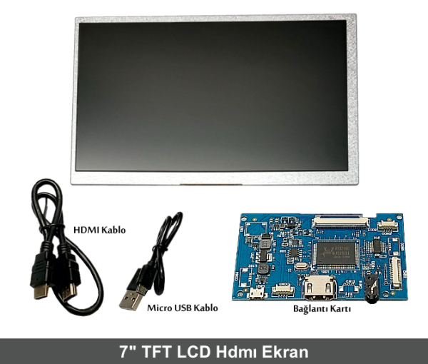 7'' TFT LCD Hdmı Ekran