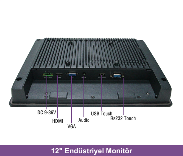 ALAD-121T 12.1'' Endüstriyel Dokunmatik LCD Monitör