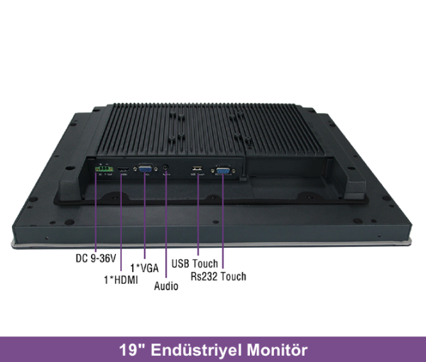 ALAD-191T 19'' Endüstriyel Dokunmatik LCD Monitör