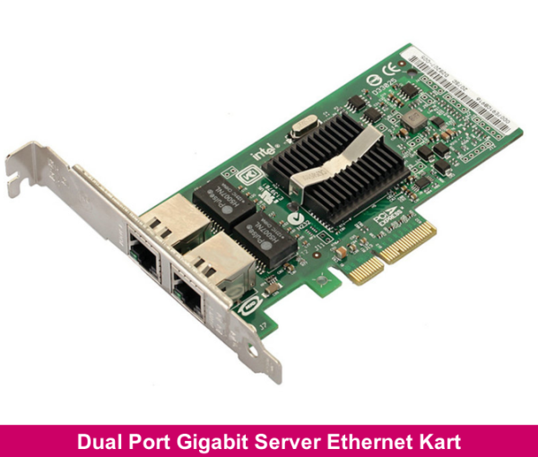 Intel Pro 1000 PCI Express Dual Port Gigabit Server Ethernet Kart