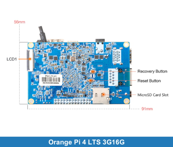 Orange Pi 4 LTS 3G16G