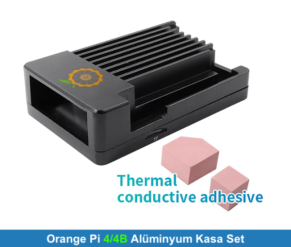 Orange Pi 4 LTS Alüminyum Kasa Set