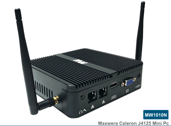 MW1010N Intel Celeron J4125 4GB 128GB SSD 2*Gigabit Ethernet WI-FI Freedos Mini PC