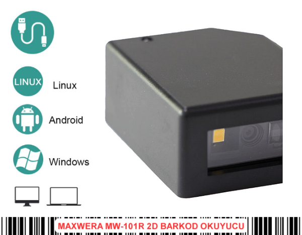 MW-101R 2D Barkod Okuyucu-USB