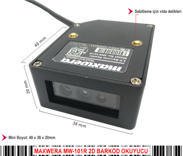 MW-101R 2D Barkod Okuyucu-USB