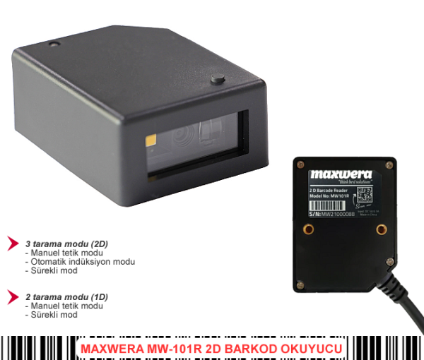 MW-101R 2D Barkod Okuyucu-USB