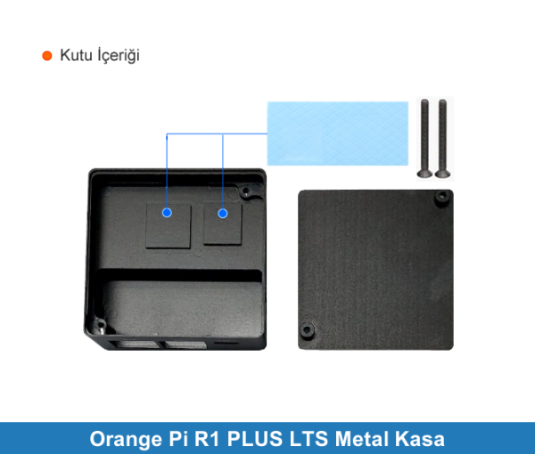 Orange Pi R1 PLUS LTS Metal Kasa