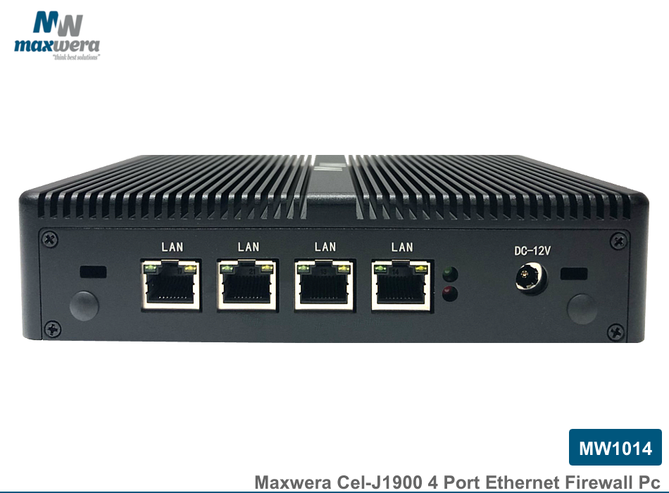MW1014 Intel Celeron J1900 8GB 128GB SSD 4*Gigabit Ethernet Freedos Firewall Mini PC