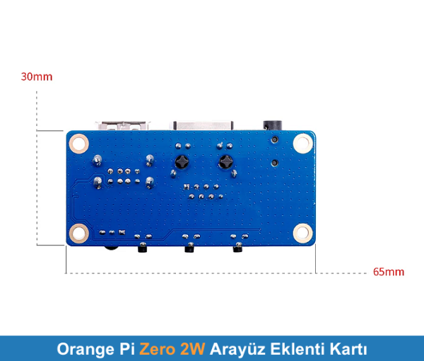 Orange Pi Zero 2W Arayüz Eklenti Kartı