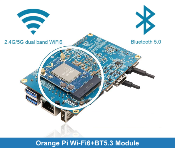Orange Pi Wi-Fi6+BT5.3 Module | Opi 5 için