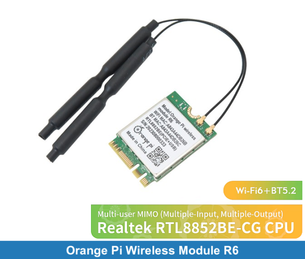Orange Pi Wireless Module R6 | Opi 5 PLUS için