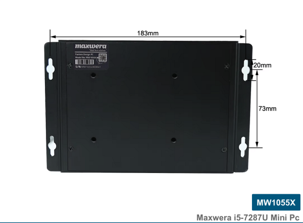 MW1055X Intel Core i5-7287U 8GB RAM 256GB SSD WI-FI Freedos Mini PC