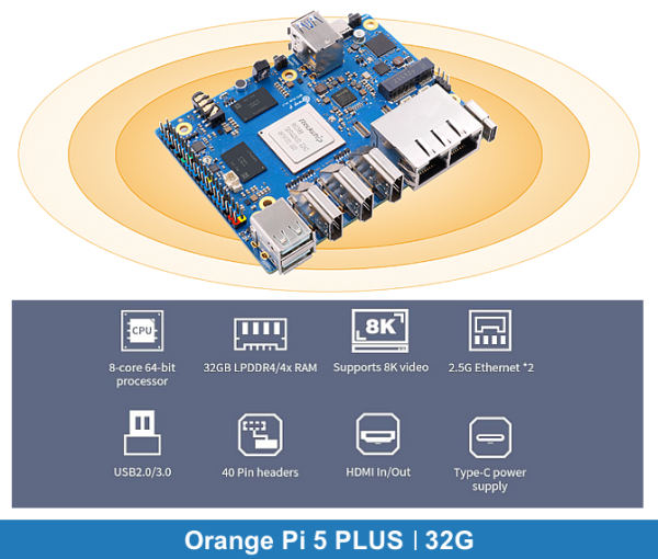 Orange Pi 5 PLUS | 32GB