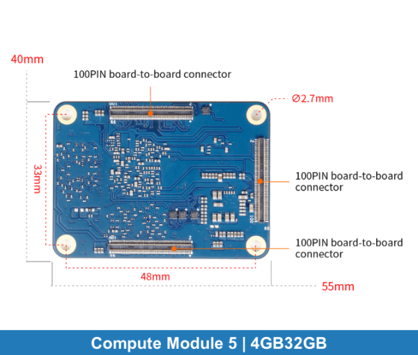 Orange Pi Compute Module 5 | 4GB-32GB