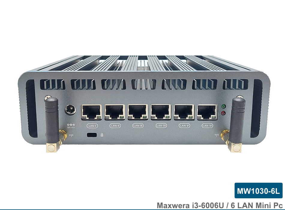 MW1030/6L Intel Core i3-6006U 16GB 128GB SSD WI-FI 6*Gigabit Ethernet Firewall Mini PC