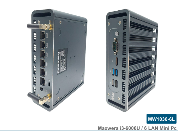 MW1030/6L Intel Core i3-6006U 16GB 128GB SSD WI-FI 6*Gigabit Ethernet Firewall Mini PC