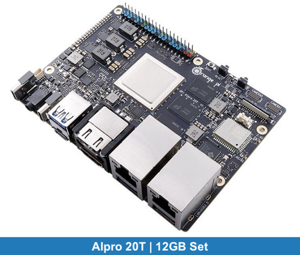 Orange Pi AIPro 20T | 12GB Set (Fan+Case+Power Supply)