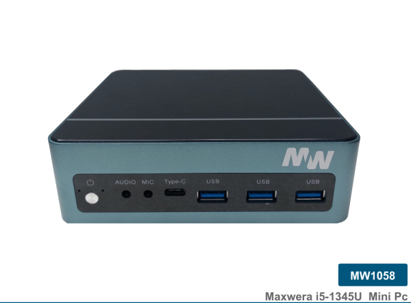 MW1058 Intel Core i5-1345U 8GB 256GB M.2 NVMe SSD WI-FI Freedos Mini PC