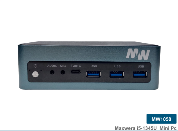 MW1058 Intel Core i5-1345U 8GB 256GB M.2 NVMe SSD WI-FI Freedos Mini PC