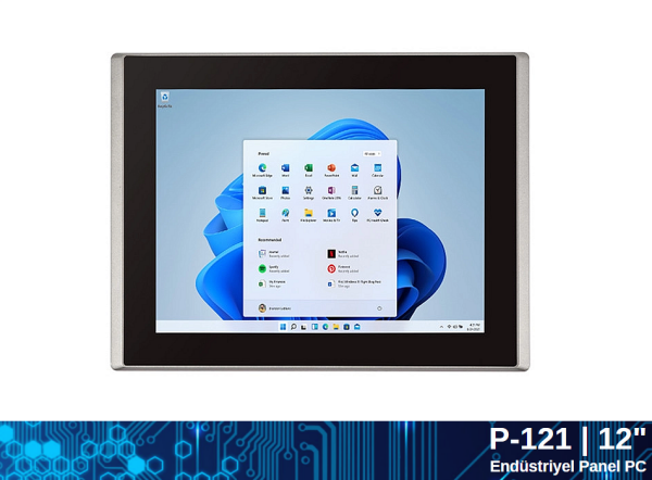 Maxwera P-121 Panel Pc | 12.1'' Intel Core i5-8260U 8GB 256GB SSD FreeDOS