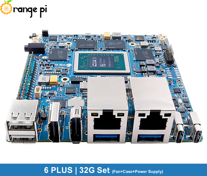 Orange Pi 6 PLUS | 32G Set (Fan+Case+Power Supply)