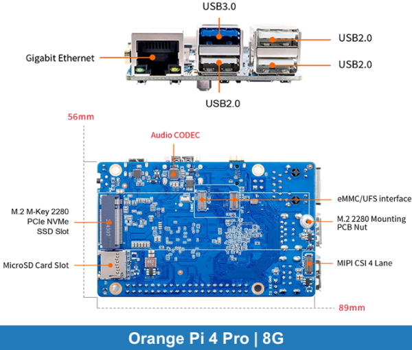 Orange Pi 4 PRO | 8GB