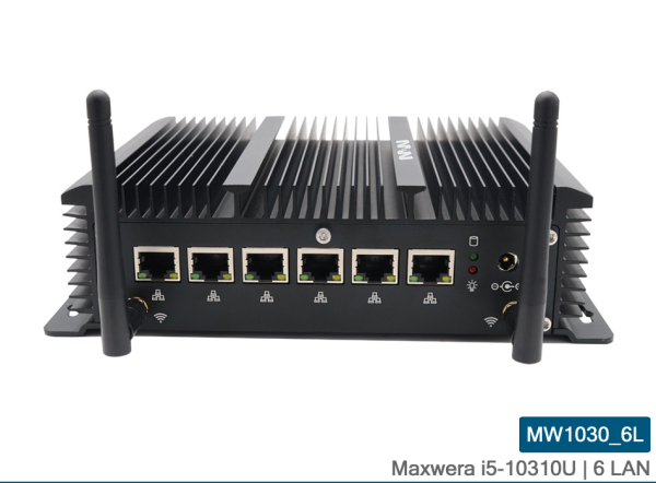 MW1030_6L Intel Core i5-10310U 16GB 128GB SSD WI-FI 6*Gigabit Ethernet Firewall Mini PC