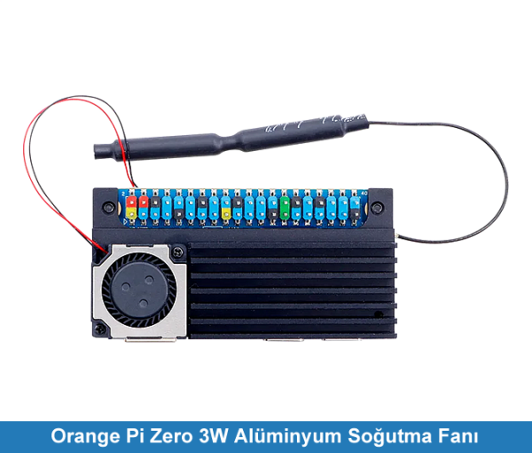 Orange Pi Zero 3W Alüminyum Fanlı Soğutucu
