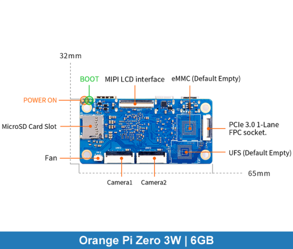 Orange Pi Zero 3W | 6GB