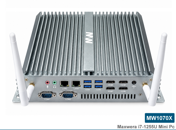MW1070X_END. Intel Core i7-1255U 16GB 256GB m.2 NVMe SSD WI-FI Freedos Mini PC